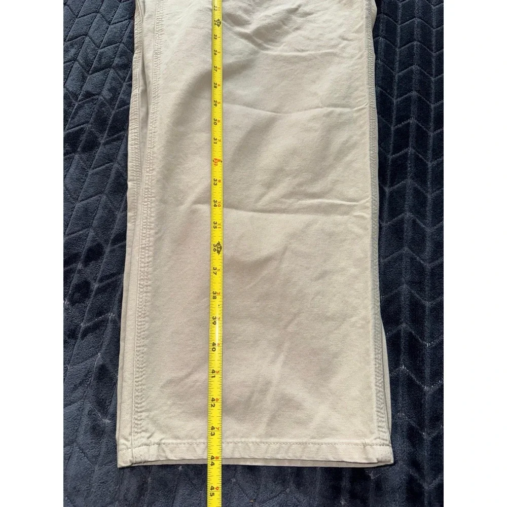 Carhartt Mens Canvas‎ Wide Leg Dungaree Pants Beige Size 42